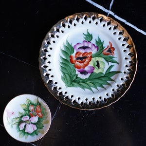 Vintage Decorative Handpainted Plates for Wall