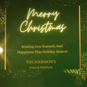 Digital Christmas Card Template, Emerald Green, Holiday Gift, Editable