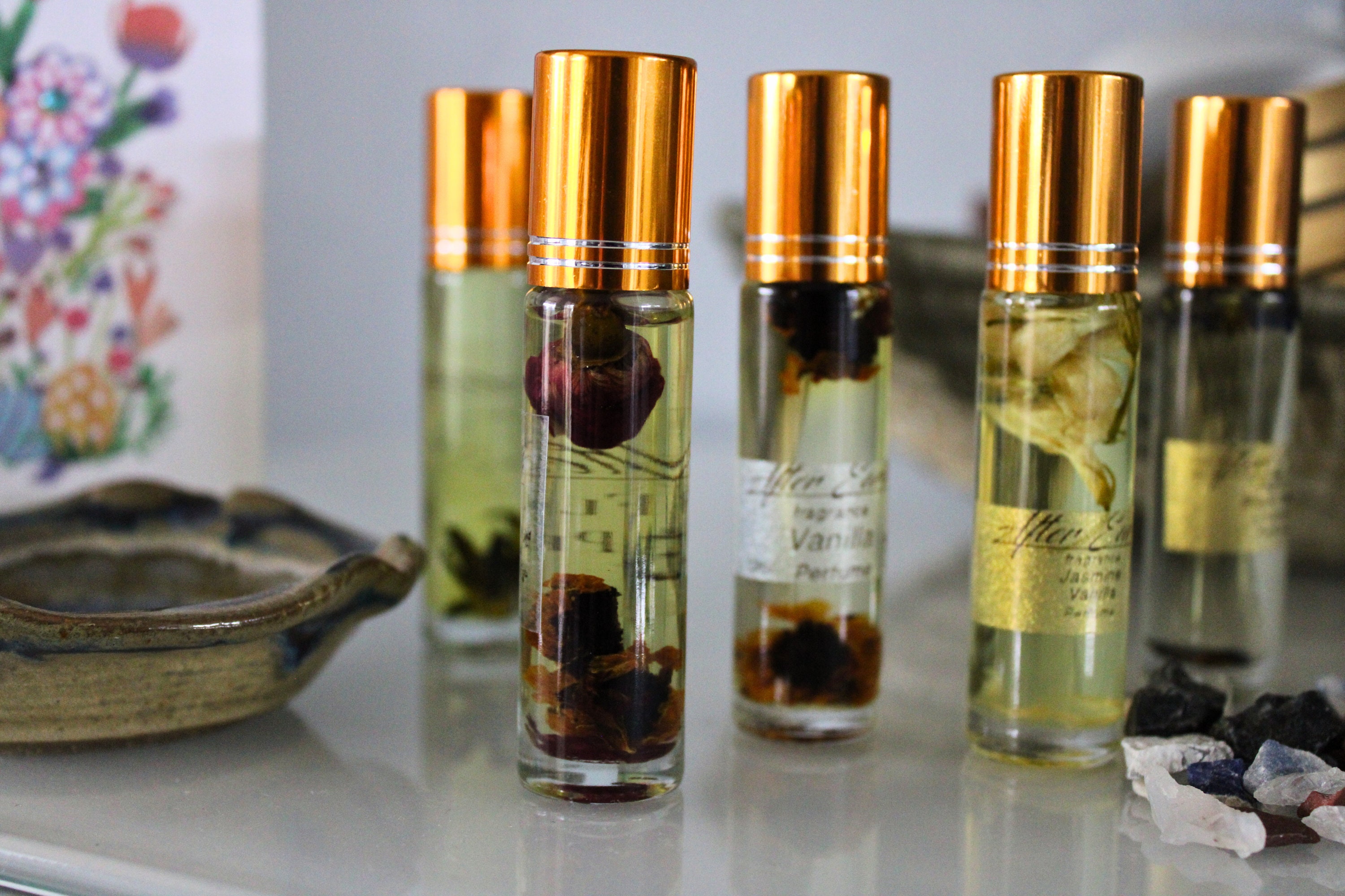 PEACE Lavendel Bergamotte Natürliches ätherisches Öl Parfüm Roll-on,  Aromatherapie-Mischung, handgemachtes Parfüm, Geschenk für Frauen, Frau -  .de