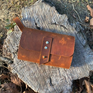 Leather Bushcraft Spice and Oil Case The Perfect Outdoor Cooking Bushcraft Spice Box-Camping Spice Set-Backpacking Gear-Camping Cooking