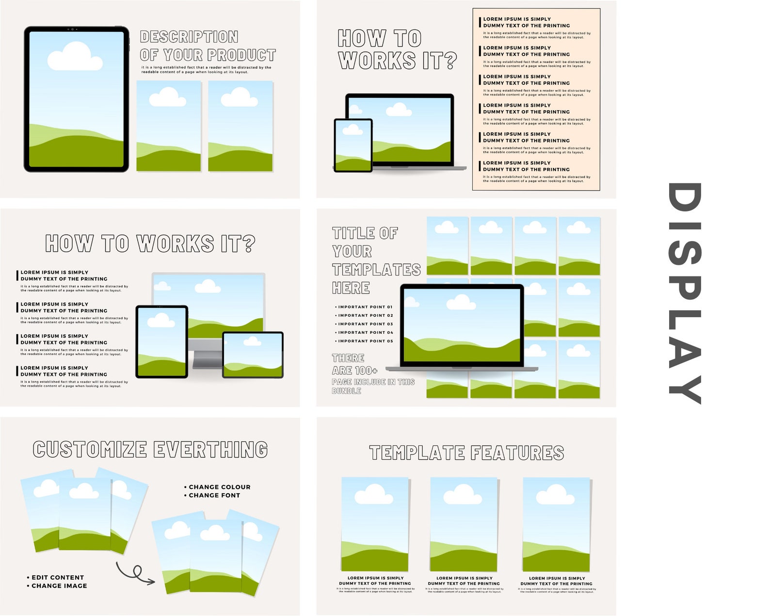 Etsy Fully Editable Product Listing Templates , Etsy Listing, Mockup