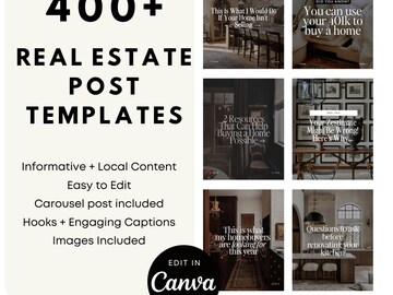 400+ Reels for Real Estate Agents- Perfect for Instagram, YouTube, and TikTok