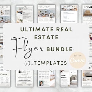Real Estate Flyer Bundle | Canva Template | Real Estate Marketing | Real Estate Templates | Flyer