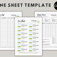 Wholesale Line Sheet Template | Business Catalog Template | Etsy ...