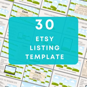 Etsy Fully Editable product Listing Templates , Etsy Listing, Mockup Templates, Listing Templates, Etsy Mockup, Canva Templates