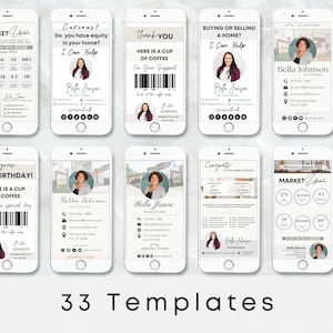 Bundel digitale visitekaartjes | Sms-vastgoedkaarten | Vastgoedmarketing | Canvassjabloon | Tekstbare prospectiekaarten | Open huis