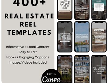 400+ Reels for Real Estate Agents- Perfect for Instagram, YouTube, and TikTok