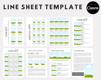 Editable Line Sheet Template: Canva Price List & Order Form