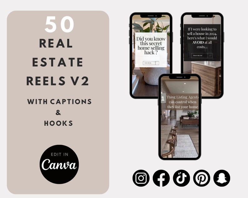 50 Real Estate Reels: 2024 Marketing Templates image 1