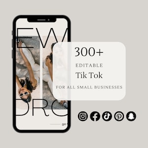 300+ Everyday Tik Tok, Reel template, stories template, Product template, instagram template, Editable video template, Video template, Reels