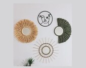 Bohemian Board Set of 4 Macrame Wall Hanging Scandinavian Decor Wall Art