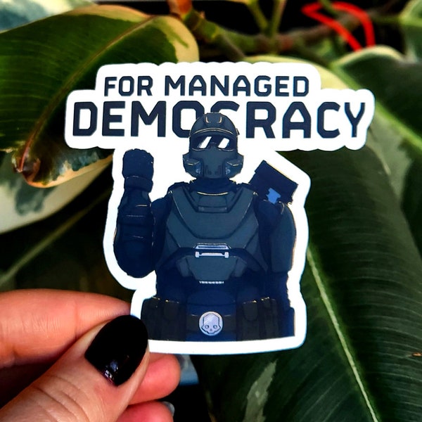 Für gelenkte Demokratie || matter Sticker || Helldivers