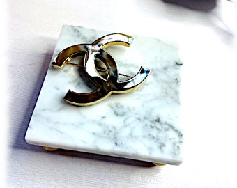 Carrera Marble Coaster, Marble Jewelry Tray, Marble Tray, Gift For Bridesmaids, Elegant Marble Soap Dish,  Marble Tray On Real Brass Balls