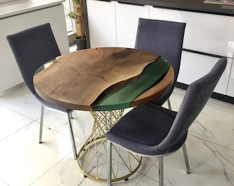 Round epoxy dining table, round epoxy table, Round black epoxy table, round epoxy coffee table, Round epoxy river table, Round Coffee table