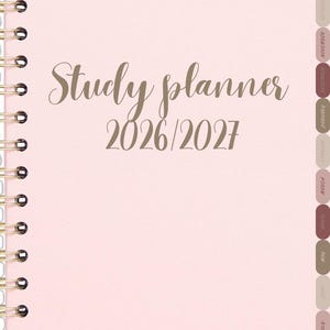 Study planner 2026/27