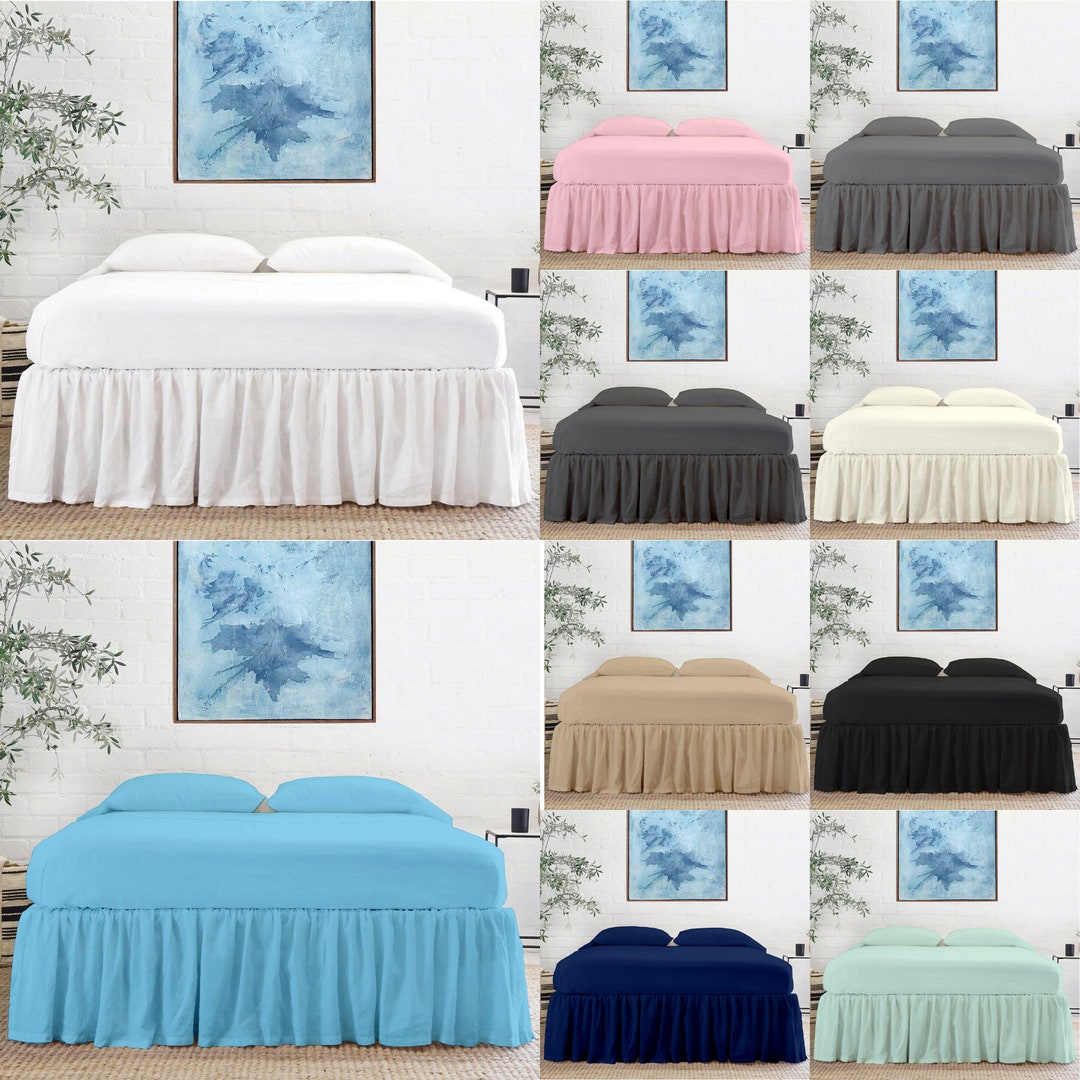 Frilled Valance Bed Sheet in 100 Egyptian Cotton Fabricbed Sheet