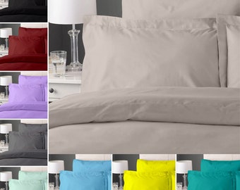 Pack of 4 Plain Oxford Pillowcases -100% Egyptian Cotton in 400 TC