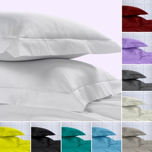 Pack of 4 Oxford  Pillow Covers-100% Egyptian Quality pillowcases in 400 Thread Count weave