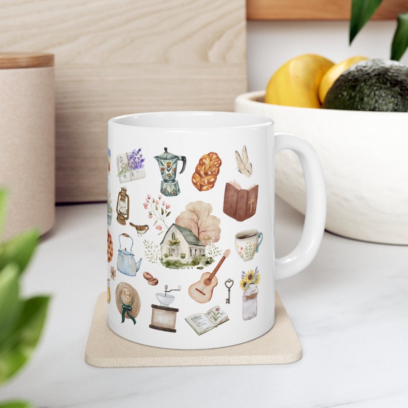 Cottagecore Farm Life Mug: Homemaker Gift, Christian Mom Coffee Cup image 5