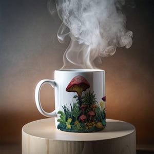 Mushroom 11oz Mug, Gift For Mushroom Lover, colorful mushrooms, nature lover, gift for him or her