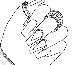 Let Your Little Ones Paint With Nail Polish or Use as Coloring Pages  Printable Art Pages - Etsy Denmark