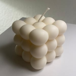Bubble candle | Bubble Cube Candle I vegan