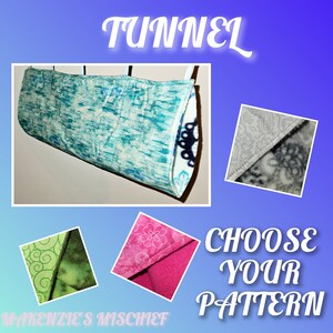 Small Animal Tunnel Hammock - No-Pill Fleece & Cotton - Handmade - Choose Your Pattern - Rats, Mice, Ferrets