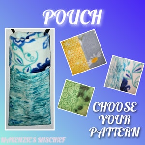 Small Animal Pouch Hammock - No-Pill Fleece & Cotton - Handmade - Choose Your Pattern - Rats, Mice, Ferrets