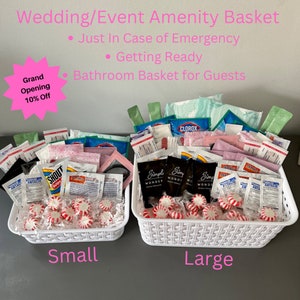 Bathroom Bundle, Wedding Bathroom Basket, Toiletries Basket for Events,  Bridal Bathroom Basket, Wedding Emergency Kit, Bat Mitzvah, Mitzvah
