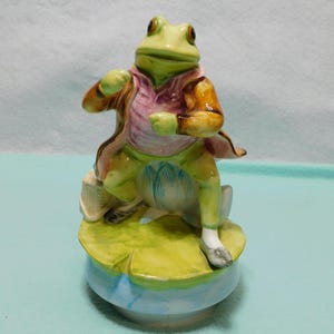 Beatrix Potter Mr. Jeremy Fisher Music Box See Note #B-6