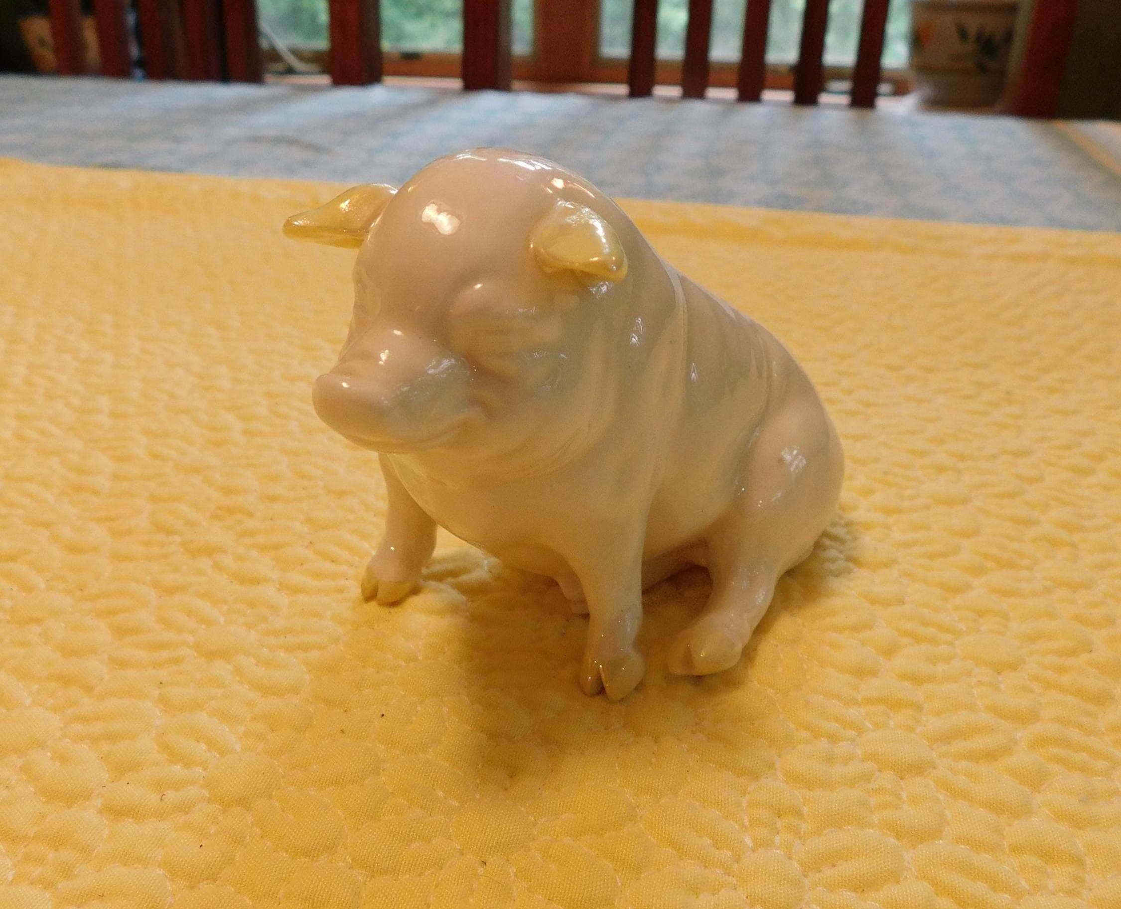 Belleek Pig - Etsy