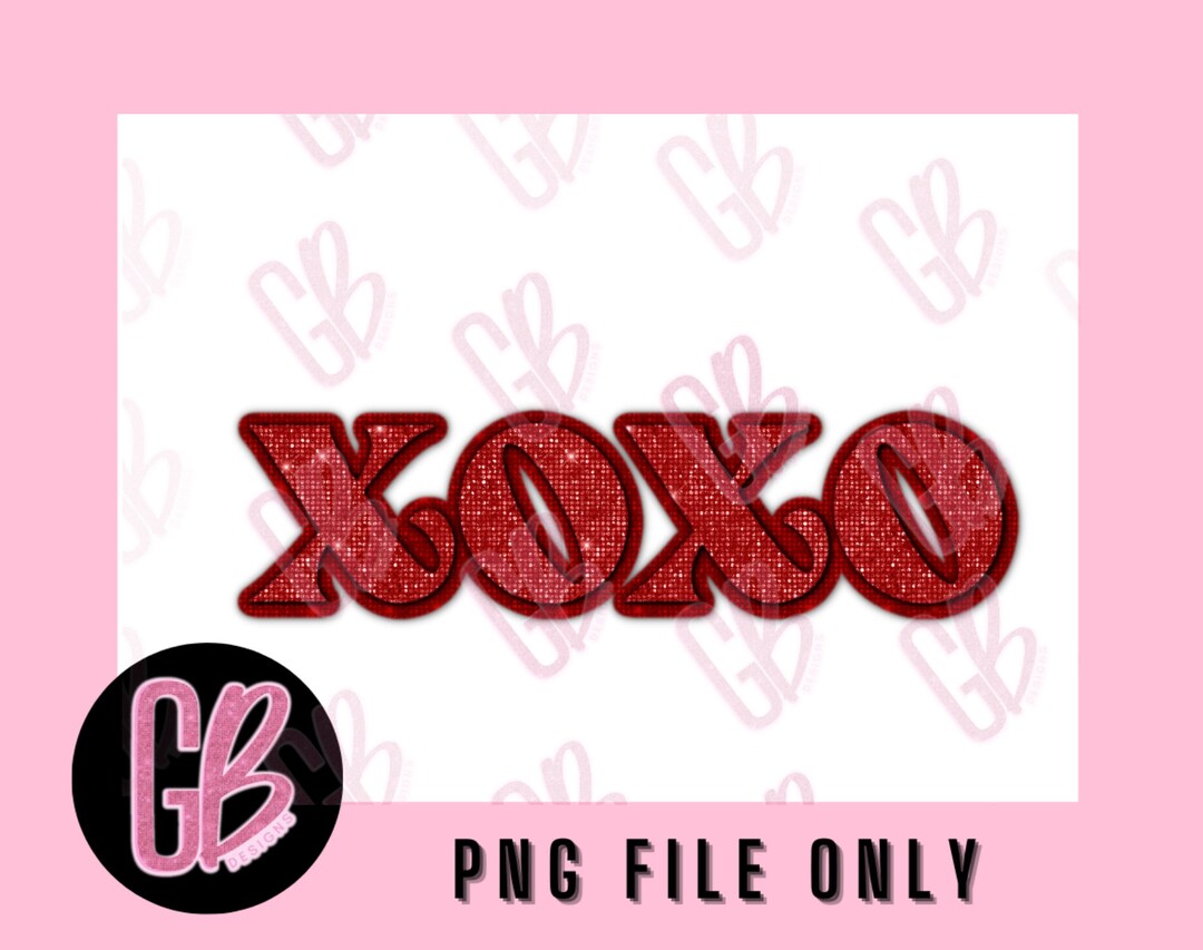 XOXO Png Sublimation Design, Valentine PNG, Love PNG, Hugs and Kisses ...