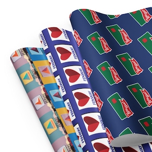 Boston Red Sox Gift Wrap Paper: Fenway Park Designs, Set of 3