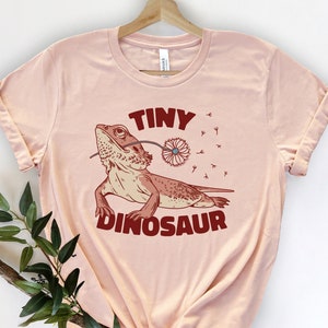 Bearded Dragon T-Shirt, Tiny Dinosaur With Dandelion Shirt, Reptile Shirt, Hipster Animal shirt, Pet Mom Dad Shirt, Lizard Shirt, Animal Tee