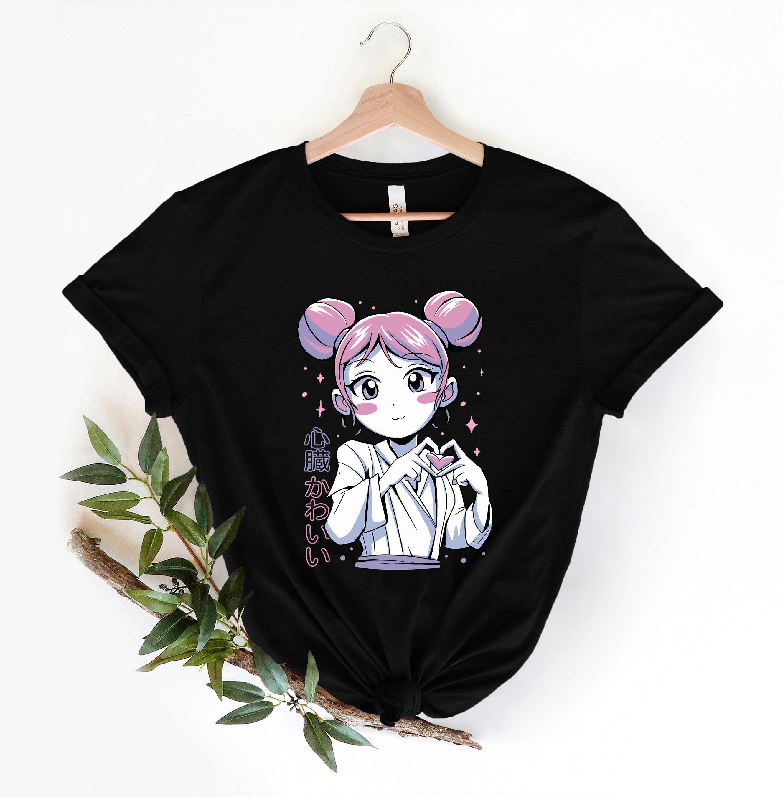 Anime Girl Waifu Japanese Aesthetic Kawaii Otaku Unisex Form Tshirt  eBay