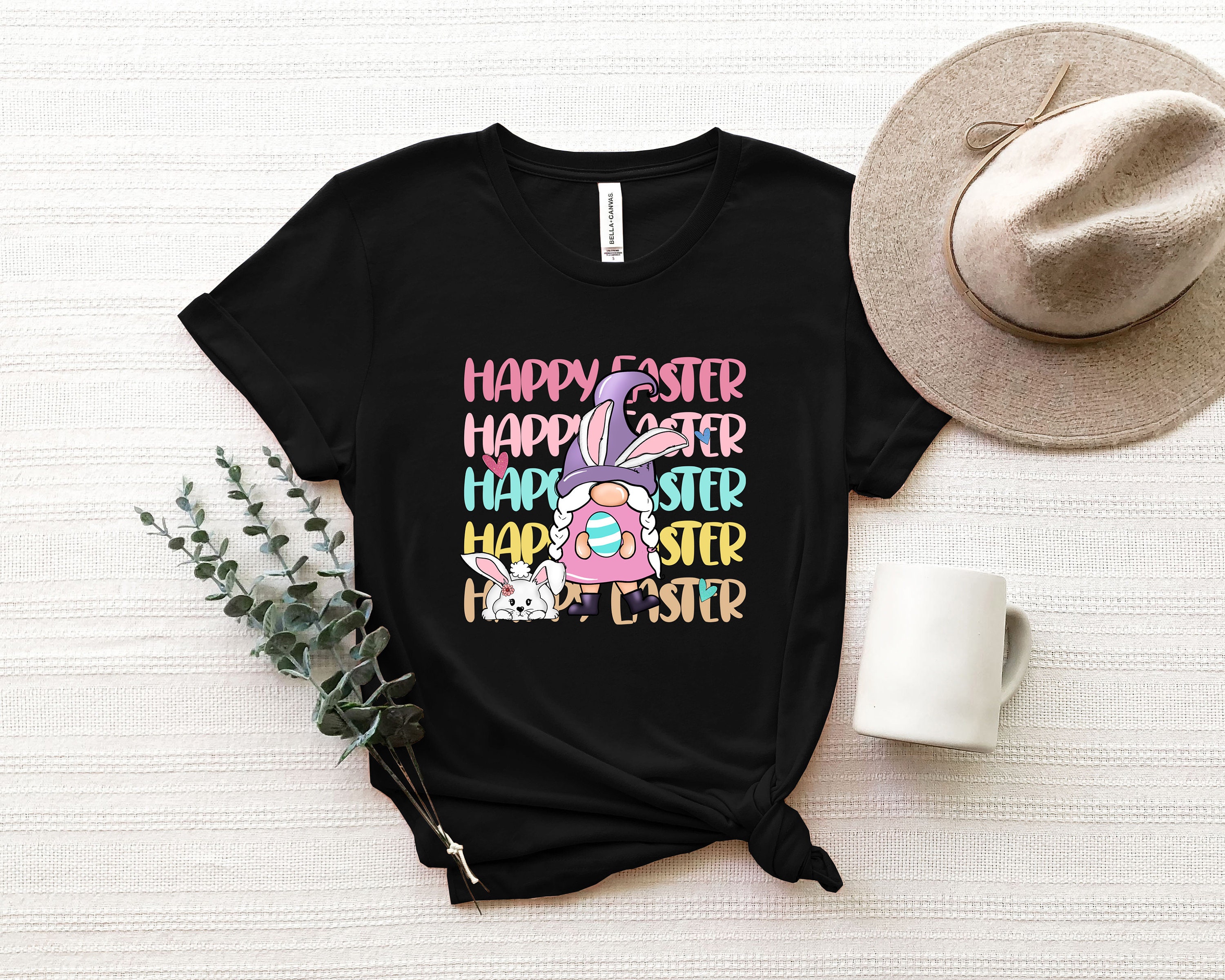 Discover Happy Easter Day Shirt, Cute Gnome Shirt, Easter Bunny Ears T-Shirt