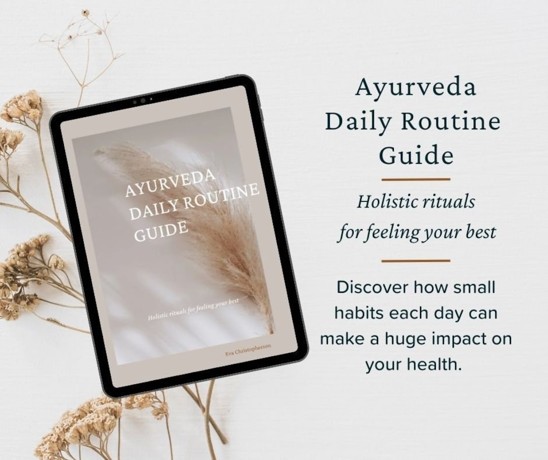 Ayurveda Daily Routine Digital Guide Etsy