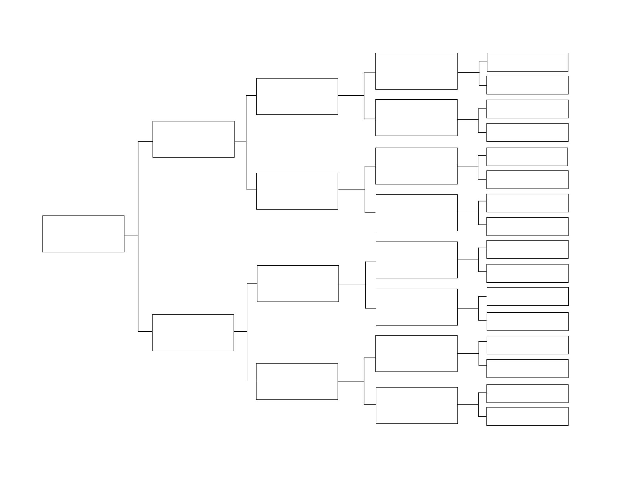 Fillable Family Tree Template: 4-6 Generation Pedigree Chart (PDF ...