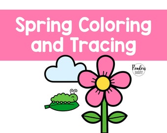 Spring Tracing Worksheets Spring Coloring Pages for Kids Spring Fine