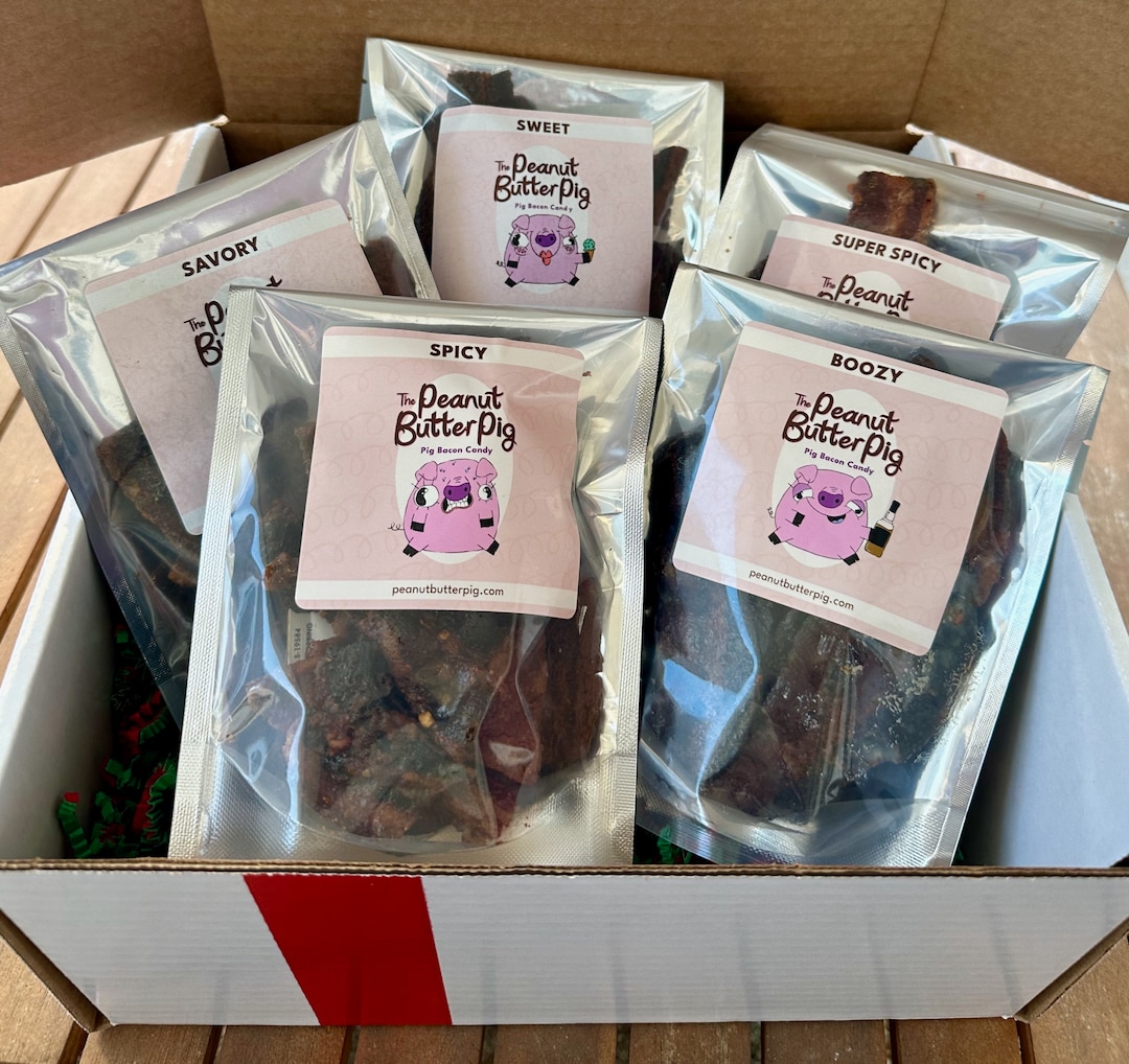 Bacon Gift Box Naughty or Nice valentines Day, Foodie Gifts, Gourmet