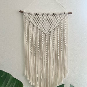 Triangle Macrame Wall Hanging | Wall Tapestry | Rope Art