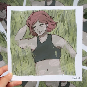 Print Nature Personne Trans queer illustration dessin art