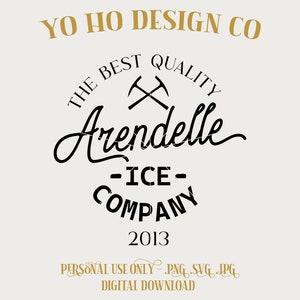 Arendelle - Frozen - Ice company Magic Parks - PNG - SVG - JPG - Digital Download - Inspired Design - Shirt Digital