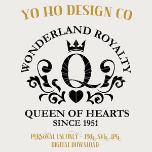 Rainha de Copas - Royal Flush - Rosas - Caras rolando - Alice no País das Maravilhas - PNG - SVG - JPG - Download Digital - Design Inspirado - Camiseta Digital