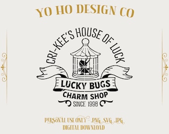 Mulan Cric-Kee Lucky Bug SVG PNG | Op Disney geïnspireerd Cricut Cut-bestand | Leuke krekel clipart voor shirts mokken stickers digitale download