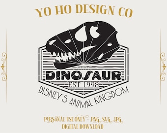 Dinosaur Skull SVG PNG JPG: Animal Kingdom Inspired Design (Digital Download)