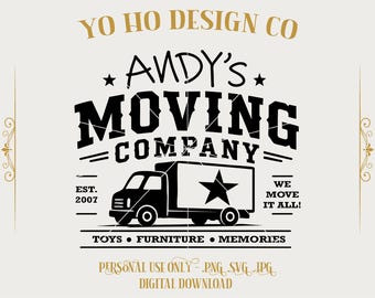 Andy's Moving Company SVG | Toy Story Inspired  |  Shirt PNG | Cricut Cut File | Disney Family Trip