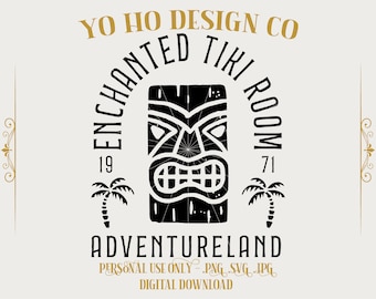 Tikikamer - avonturenland - Vintage parken - PNG - SVG - JPG - digitale download - geïnspireerd ontwerp - shirt digitaal