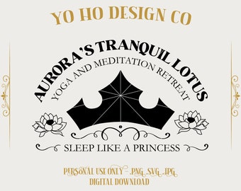 Aurora's Tranquil Lotus: Yoga Retreat Design (Digital Download)