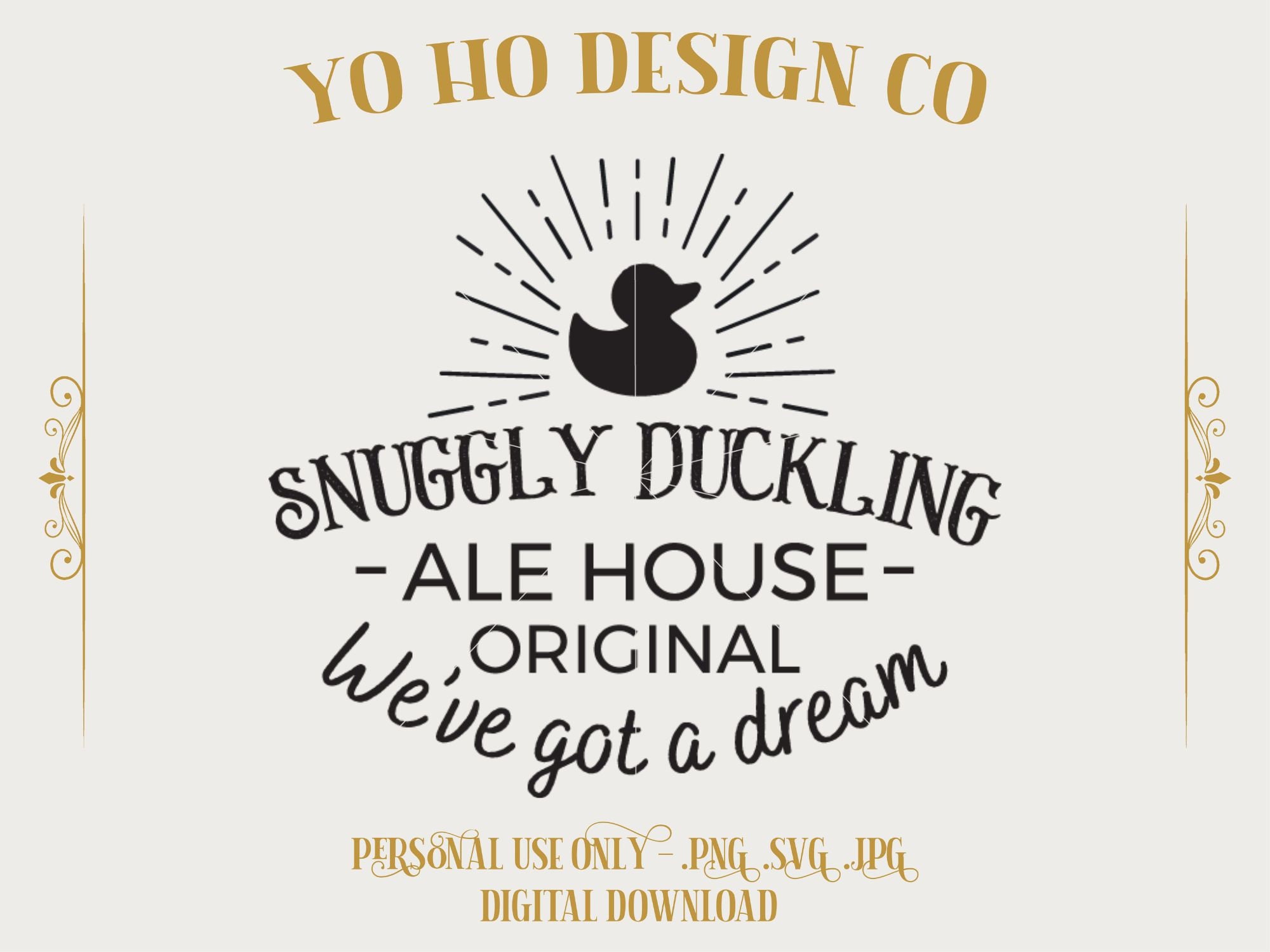 Snuggly Duckling Ale House PNG SVG JPG Digital - Etsy